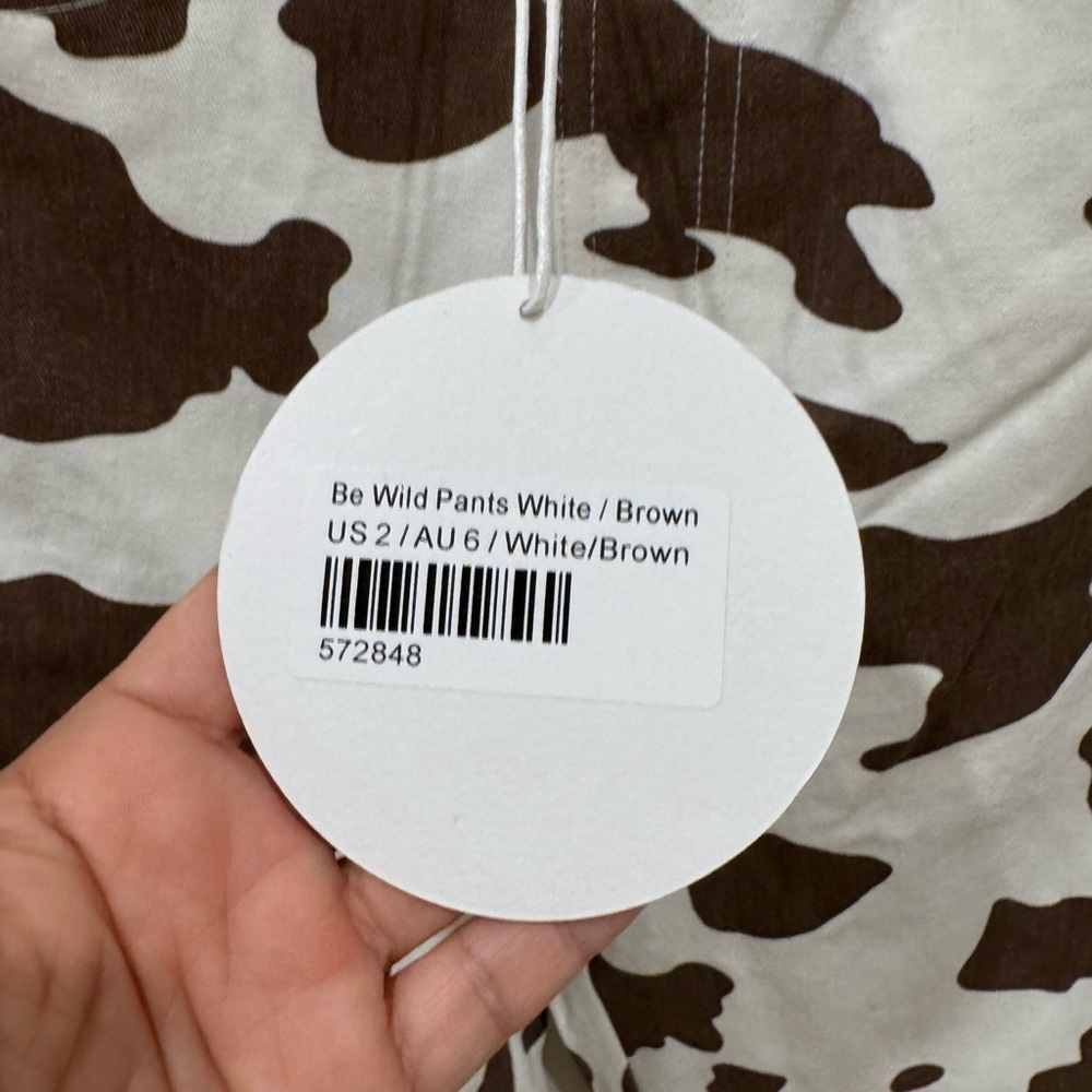 BNWT Princess Polly We Wild Cow Print Pants size 2 - Picture 6 of 9
